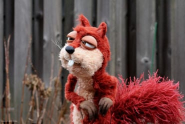 Grande marionnette personnalisée d'écureuil