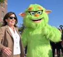 New York Governor, introducing Frankie Focus, the new mascot for distraction free school initiative