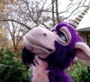 Purple Unicorn Puppet