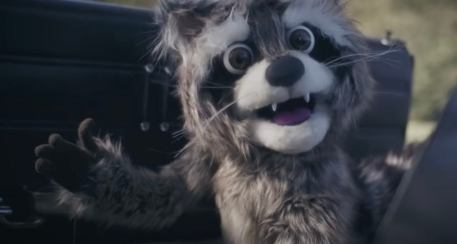 Raccoon puppet design by Furry Puppet Studio