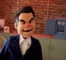 puppet in a suit