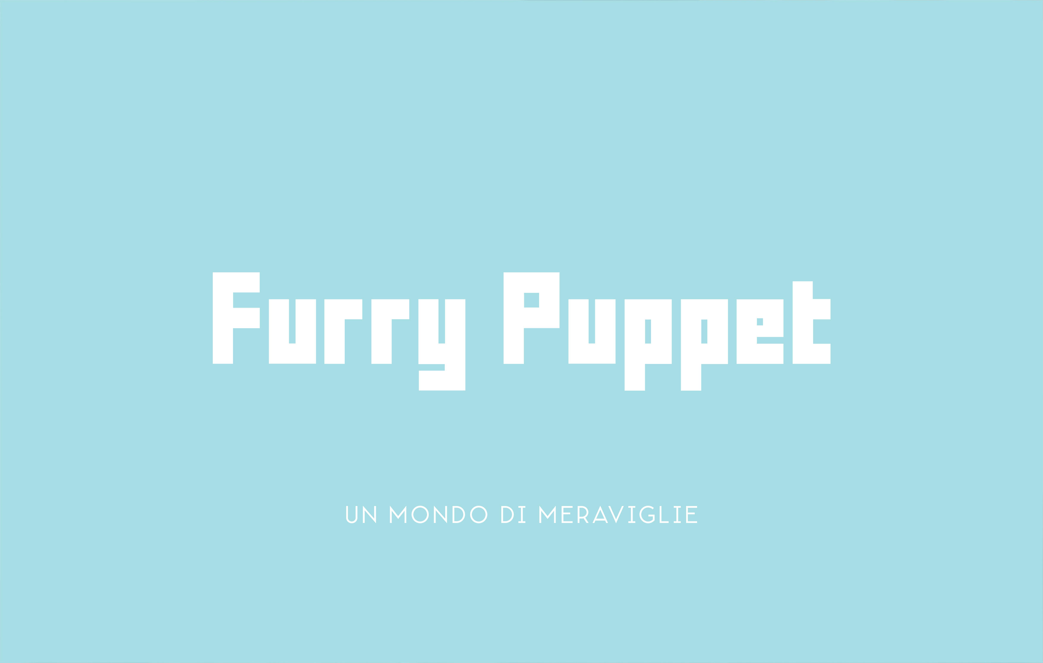 Logo di Furry Puppet con lo slogan 'Un mondo di meraviglie'