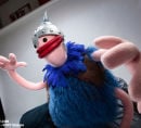 Custom puppet - blue viking