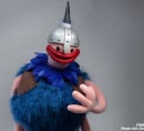 Custom puppet - blue viking
